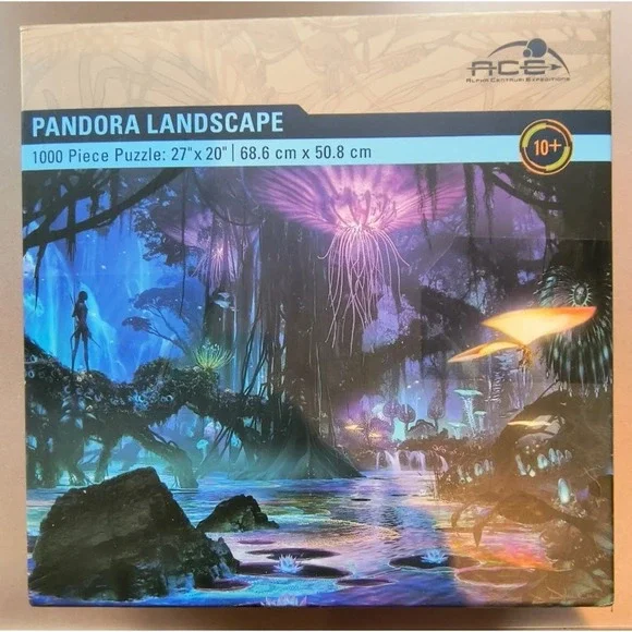 Disney Pandora 1000pc & Buffalo Earthpix Giraffe 500pc Jigsaw Puzzle Bundle - Picture 2 of 7